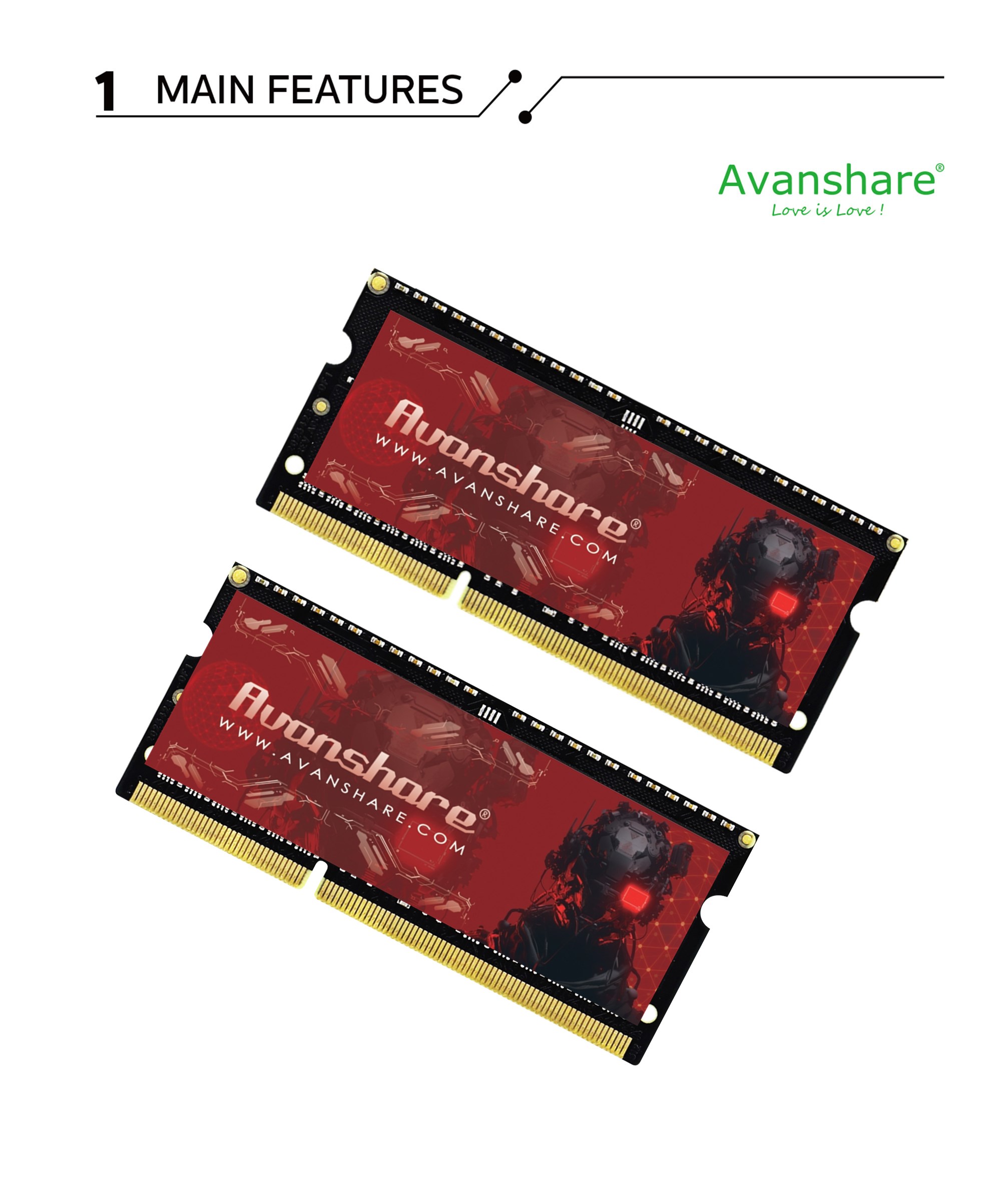 Ddr5 Kit - Avanshare RAM-geheugen DDR5 DDR4 DDR3 DDR3L