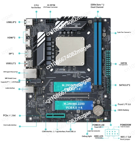Ddr5 Kit - 13e generatie Q1HY moederbord CPU kit