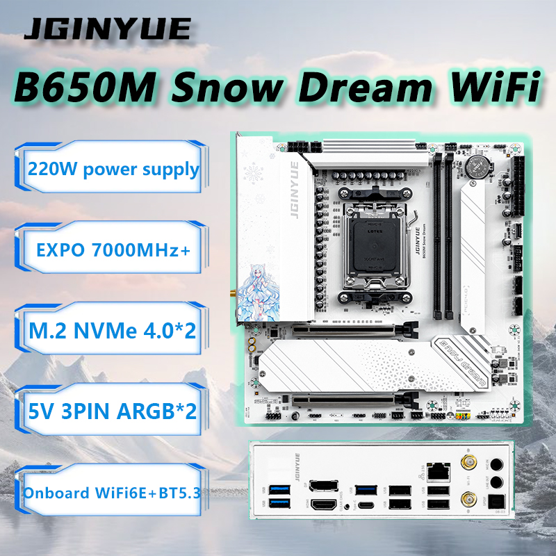 Ddr5 Rgb Ram - JGINYUE B650M Sneeuw Droom WiFi Moederbord