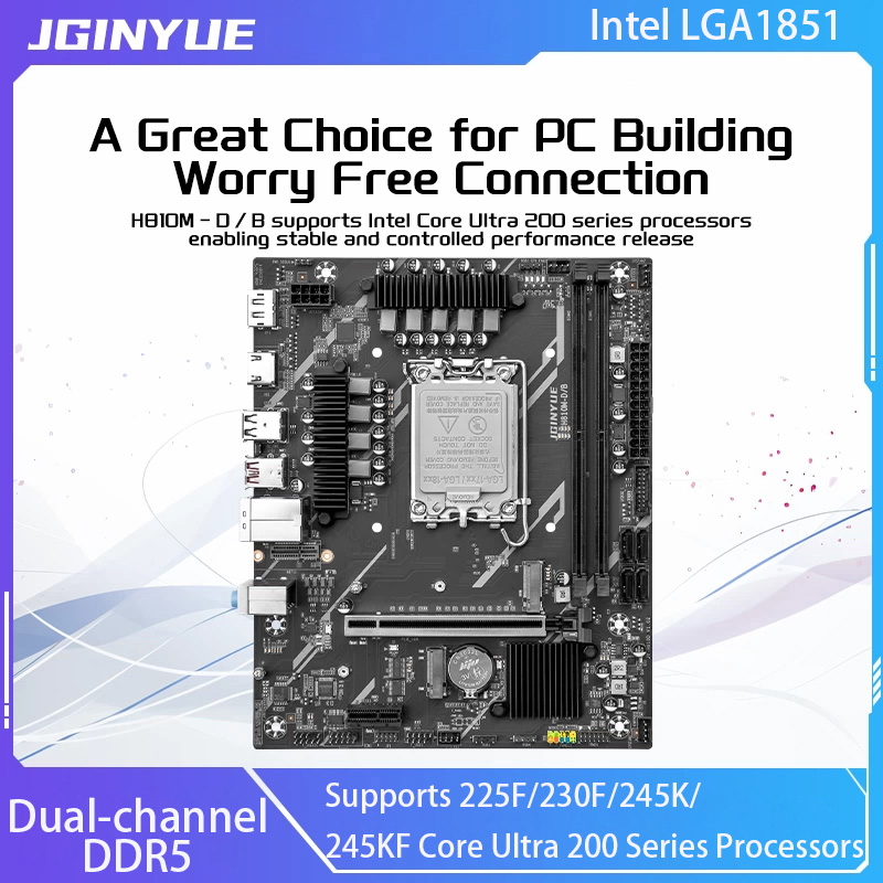 JGINYUE H810 Moederbord Intel  - Ddr5 64Gb recensie en prijs