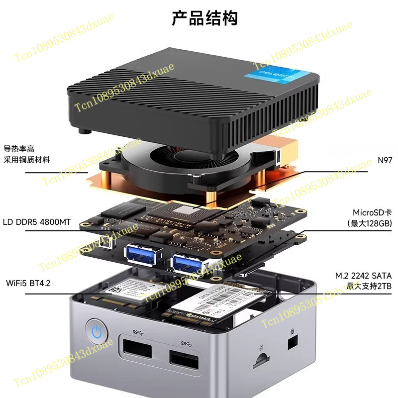 G5 Alder Lake N97 MINI PC Wind - Ddr5 4800Mhz recensie en prijs