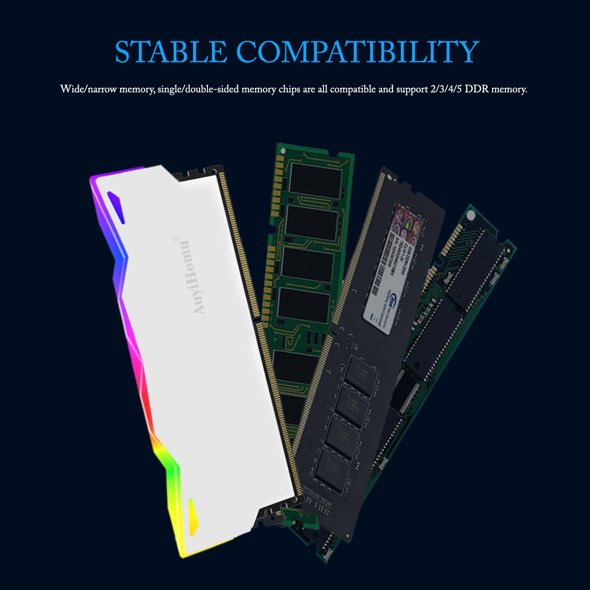 AuyiHomu RGB-koellichaam, 5V 3 - Ddr5 Rgb Ram recensie en prijs